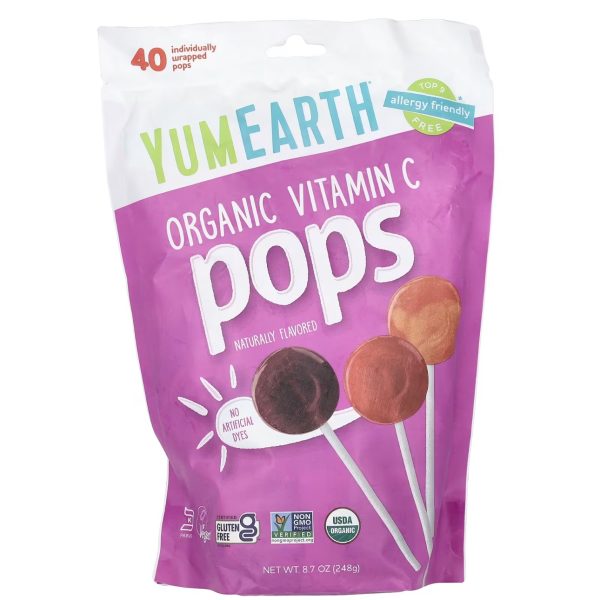 مصاصات عضوية غنية بفيتامين سي 20 مصاصة