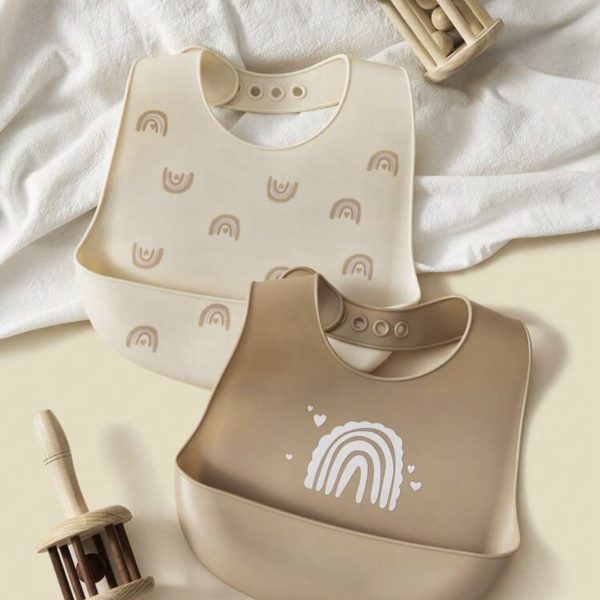 مريلة الاطفال السيليكون - قطعتين